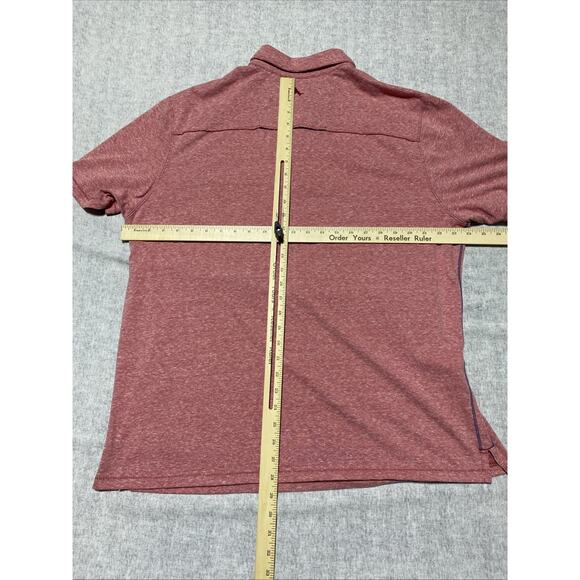 Tommy Bahama Shirt Mens Extra Large Red Island Zone Coastal Performance Golf - Picture 7 of 9